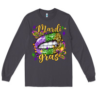 Smoke mardi gras with  lip olivia Long Sleeve Tee - OliviaCreatesArt