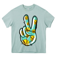 Arona softball peace sign Heavy Core Tee - Jasminsmagicworld