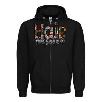 Black hair hustler Zipper Hoodie - SublimationCraftShop