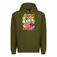 Army Green Mama Premium Hoodie - CowhideDigitalArt