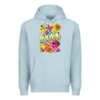 Blue Mist Mama Premium Hoodie - CowhideDigitalArt