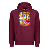 Burgundy Mama Premium Hoodie - CowhideDigitalArt