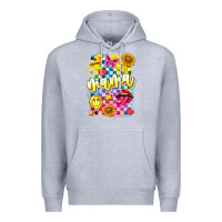 Heather Grey Mama Premium Hoodie - CowhideDigitalArt