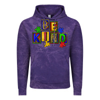 Cloud Purple Be kind Vintage Hoodie - CowGirlArtShop