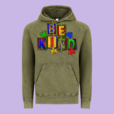 Be Kind Vintage Hoodie Designed By Cowgirlartshop