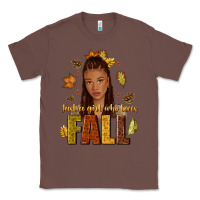 Chestnut Just a girl who loves Fall afro woman Classic Tee - NancyCooperArtShop