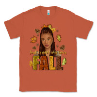 Copper Just a girl who loves Fall afro woman Classic Tee - NancyCooperArtShop