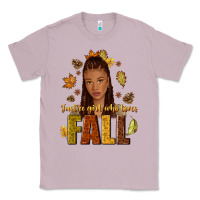 Lilac Just a girl who loves Fall afro woman Classic Tee - NancyCooperArtShop