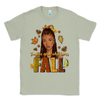 Matcha Just a girl who loves Fall afro woman Classic Tee - NancyCooperArtShop