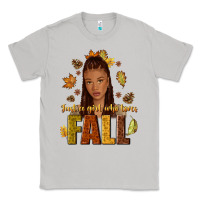 Moon Dust Just a girl who loves Fall afro woman Classic Tee - NancyCooperArtShop