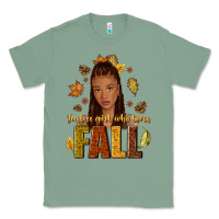 Sage Just a girl who loves Fall afro woman Classic Tee - NancyCooperArtShop