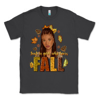 Smoke Just a girl who loves Fall afro woman Classic Tee - NancyCooperArtShop