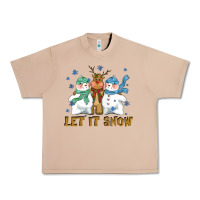 Burro let it snow reindeer snowman Urban Heavy Tee - CowGirlArtShop