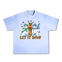Grape Ice let it snow reindeer snowman Urban Heavy Tee - CowGirlArtShop