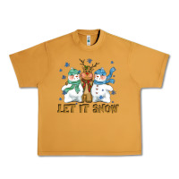 Peanut Butter let it snow reindeer snowman Urban Heavy Tee - CowGirlArtShop