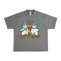 Tornado let it snow reindeer snowman Urban Heavy Tee - CowGirlArtShop