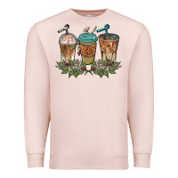 Pale Pink western coffees Premium Sweatshirt - BarkalooDesign
