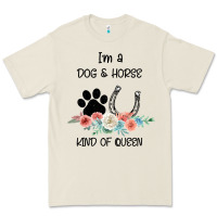 Bone I'm A Dog & Horse Kind Of Queen Pet Lover Owner Premium Tee - Bettercallsaul