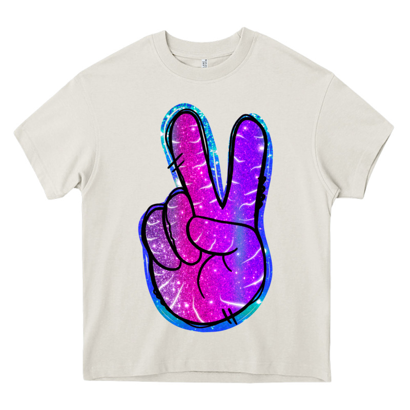 Mermaid Peace Sign Heavy Core Tee by Jasminsmagicworld | Teevron