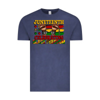 Vintage Denim juneteenth celebrating black freedom Vintage Tee - CowGirlArtShop