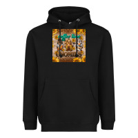 Black coffee time gnomies mug coaster Heavyweight Hoodie - BarkalooDesign