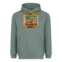 Sage coffee time gnomies mug coaster Heavyweight Hoodie - BarkalooDesign