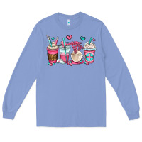 Colony Blue nurse coffee cups Long Sleeve Tee - OliviaCreatesArt