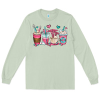 Matcha nurse coffee cups Long Sleeve Tee - OliviaCreatesArt