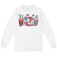 White nurse coffee cups Long Sleeve Tee - OliviaCreatesArt