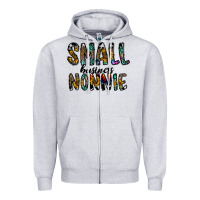 Heather Grey small business nannie Zipper Hoodie - CowhideDigitalArt