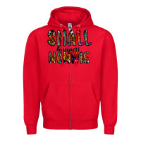 Red small business nannie Zipper Hoodie - CowhideDigitalArt