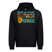 Black just a small town girl with sunflowers and money Urban Hoodie - AdoDesignShop