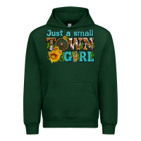 Forest Green just a small town girl with sunflowers and money Urban Hoodie - AdoDesignShop