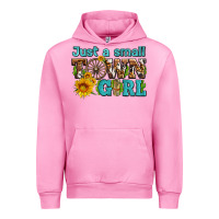 Fuchsia Pink just a small town girl with sunflowers and money Urban Hoodie - AdoDesignShop