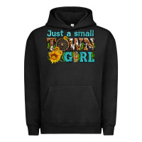Pigment Black just a small town girl with sunflowers and money Urban Hoodie - AdoDesignShop
