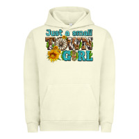 Pigment Pistachio just a small town girl with sunflowers and money Urban Hoodie - AdoDesignShop