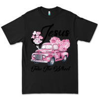 Black Leopard Floral Pink Car Jesus Take The Wheel Premium Tee - Bettercallsaul