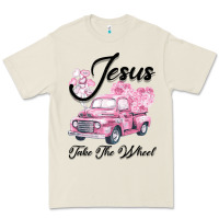 Bone Leopard Floral Pink Car Jesus Take The Wheel Premium Tee - Bettercallsaul