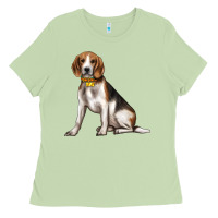 Matcha beagle with overflow Ladies Tee - texasbilliewilder