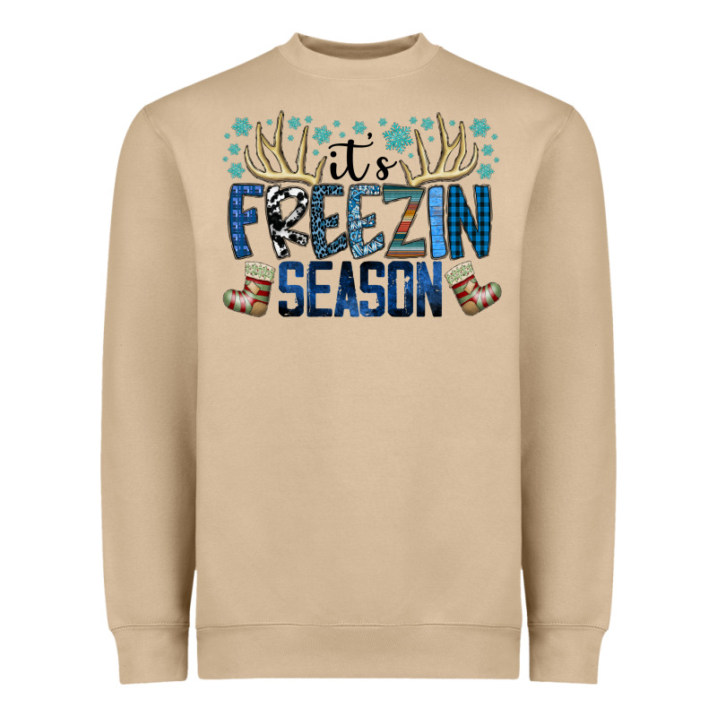 Freezin Season Heavyweight Sweatshirt by SublimationCraftShop | Teevron