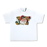 White santa joy with sunflowers Urban Heavy Tee - RanaPortraitStore