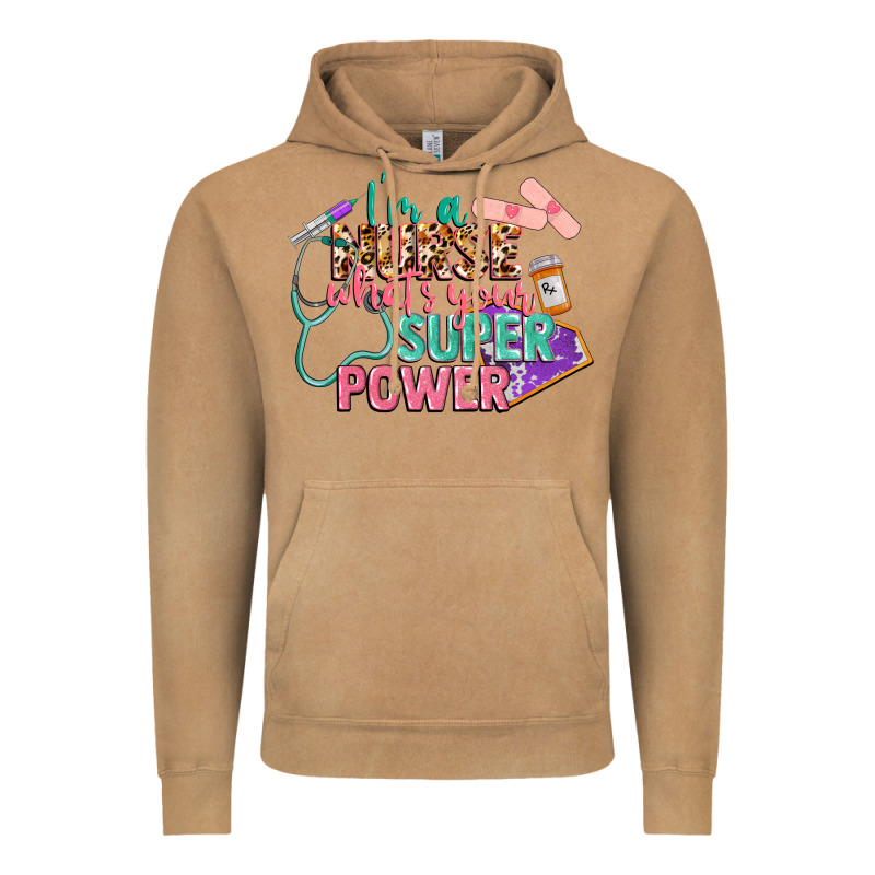 I'm A Nurse What's Your Superpower Vintage Hoodie by CowGirlArtShop | Teevron