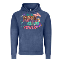 Vintage Denim i'm a nurse what's your superpower Vintage Hoodie - CowGirlArtShop