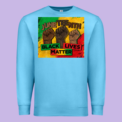 Juneteenth Black Lives Matter Tumbler Premium Sweatshirt Designed By Barkaloodesign
