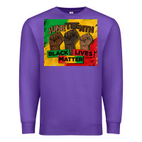 Purple juneteenth black lives matter tumbler Premium Sweatshirt - BarkalooDesign