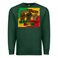 Sports Green juneteenth black lives matter tumbler Premium Sweatshirt - BarkalooDesign