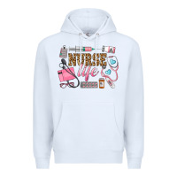 White Western Nurse Life Premium Hoodie - LillyAllenDesigns