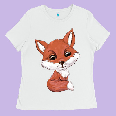 Fox Ladies Tee Designed By Texasbilliewilder
