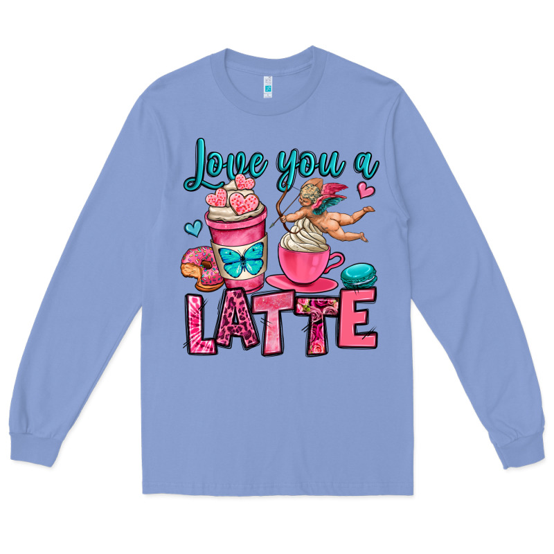 Love You A Latte Long Sleeve Tee by OliviaCreatesArt | Teevron