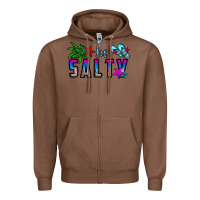 Chestnut be salty Zipper Hoodie - CowhideDigitalArt